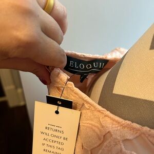 Pink lace and chiffon dress